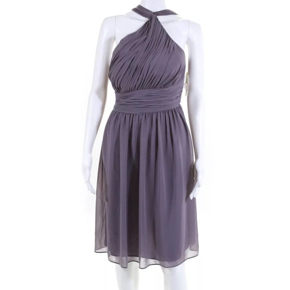 Donna Morgan Dresses Purple Rhea A Line Anthro - Picture 1 of 6